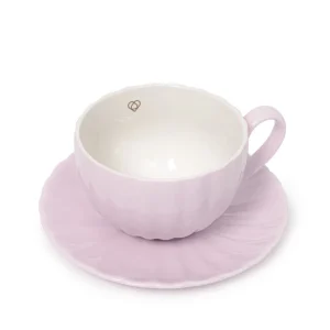 Filizanka Mina Ze Spodkiem Fioletowa 0,28 L