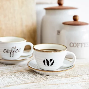 Filizanka Mosha Ze Spodkiem Z Ziarenkiem Kawy 0,1 L