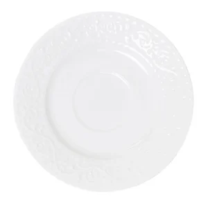 Filizanka Sylia Duza Biala Z Ornamentem 0,25 L