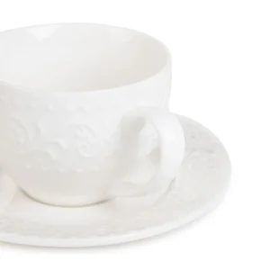 Filizanka Sylia Mala Biala Z Ornamentem 0,09 L