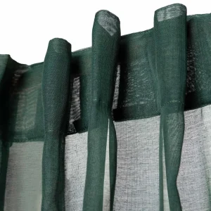 Firanka Adi Z Pomponikami Zielona 140X250 Cm