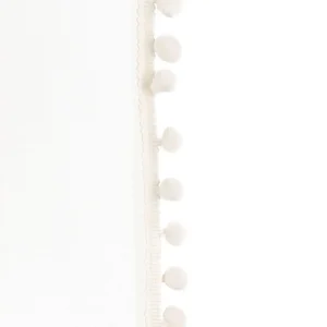 Firanka Adi Z Pomponikami Kremowa 140X250 Cm