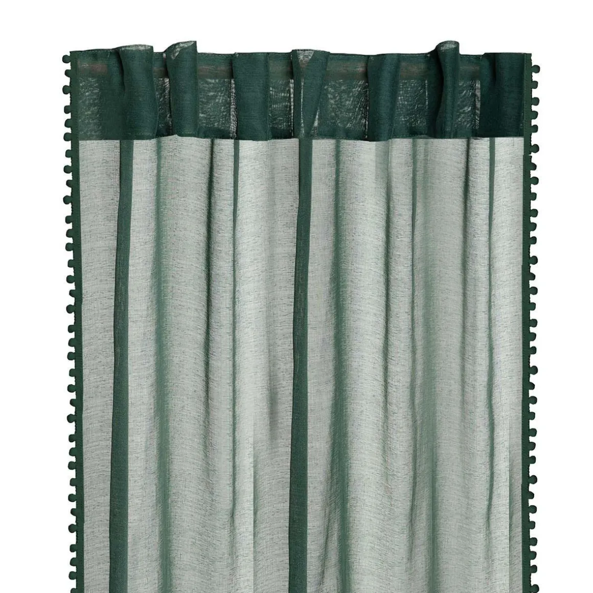 firanka_adi_z_pomponikami_5-2.webp Firanka Adi Z Pomponikami Zielona 140X250 Cm