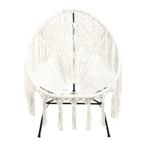 Fotel Acapulco Bliss Makrama Ecru 93X73X85 Cm