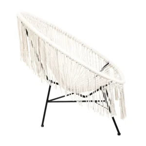 Fotel Acapulco Bliss Makrama Ecru 93X73X85 Cm