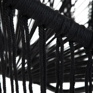 Fotel Acapulco Bliss Makrama Czarna 93X73X85 Cm