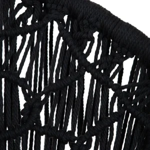 Fotel Acapulco Bliss Makrama Czarna 93X73X85 Cm