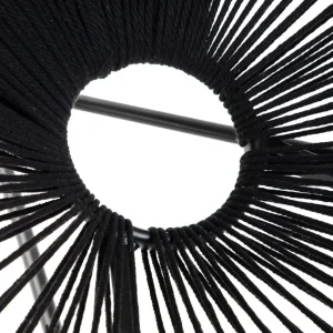 Fotel Acapulco Spirit Makrama Czarna 93X73X85 Cm