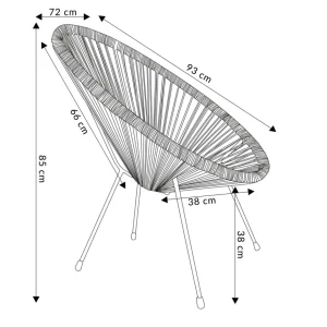 Fotel Acapulco 93X73X85 Cm