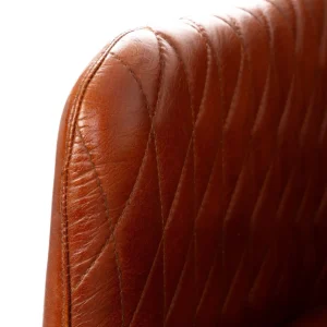 Fotel Brizo W Obiciu Ze Skory Bawolej Brazowe 55X60X86 Cm