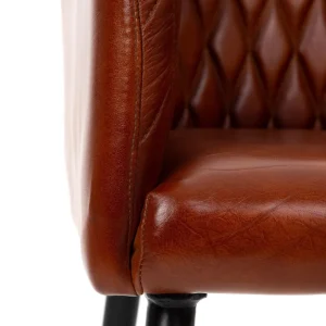 Fotel Brizo W Obiciu Ze Skory Bawolej Brazowe 55X60X86 Cm