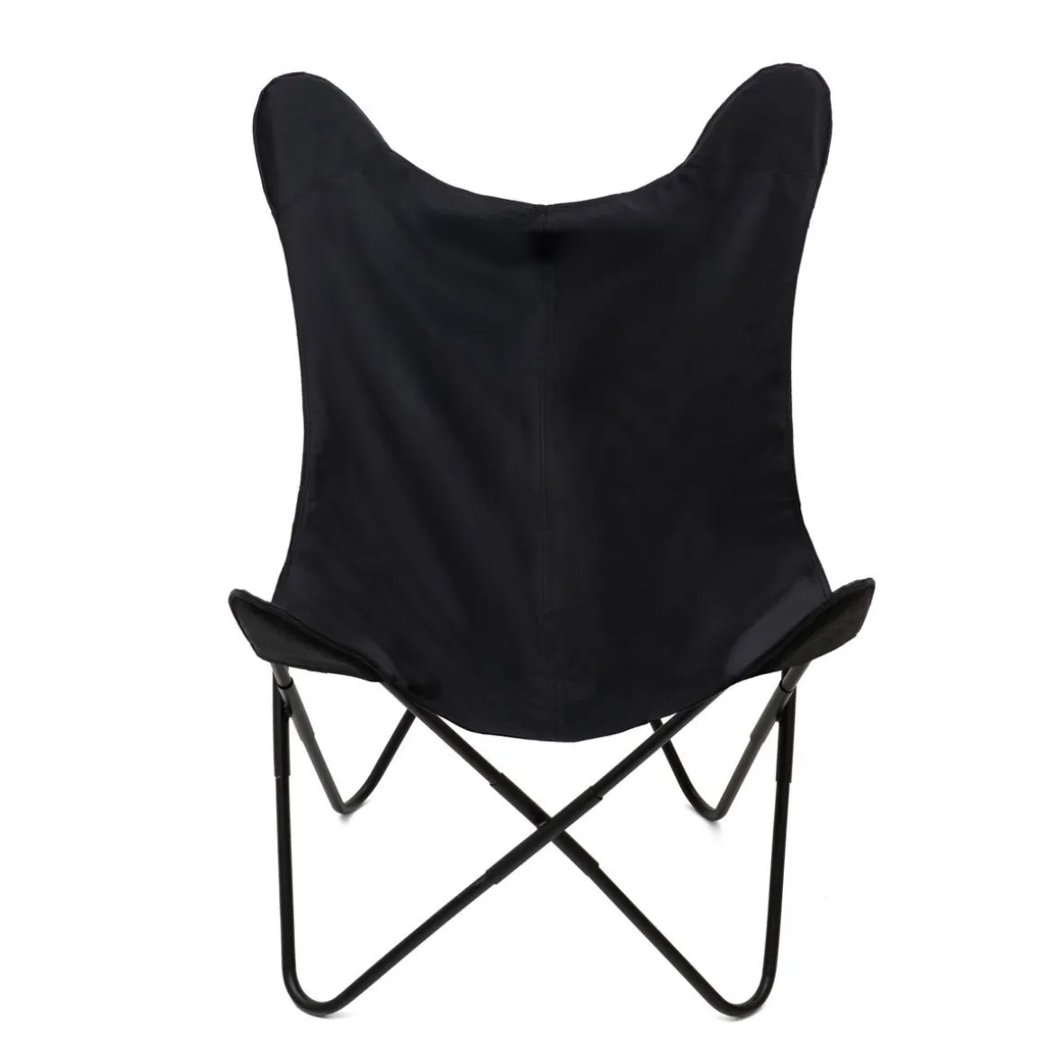 fotel_butterfly_z_metalow_1-2.webp Fotel Butterfly Z Metalowa Rama - Czarna Eco Skora 70X80X102 Cm