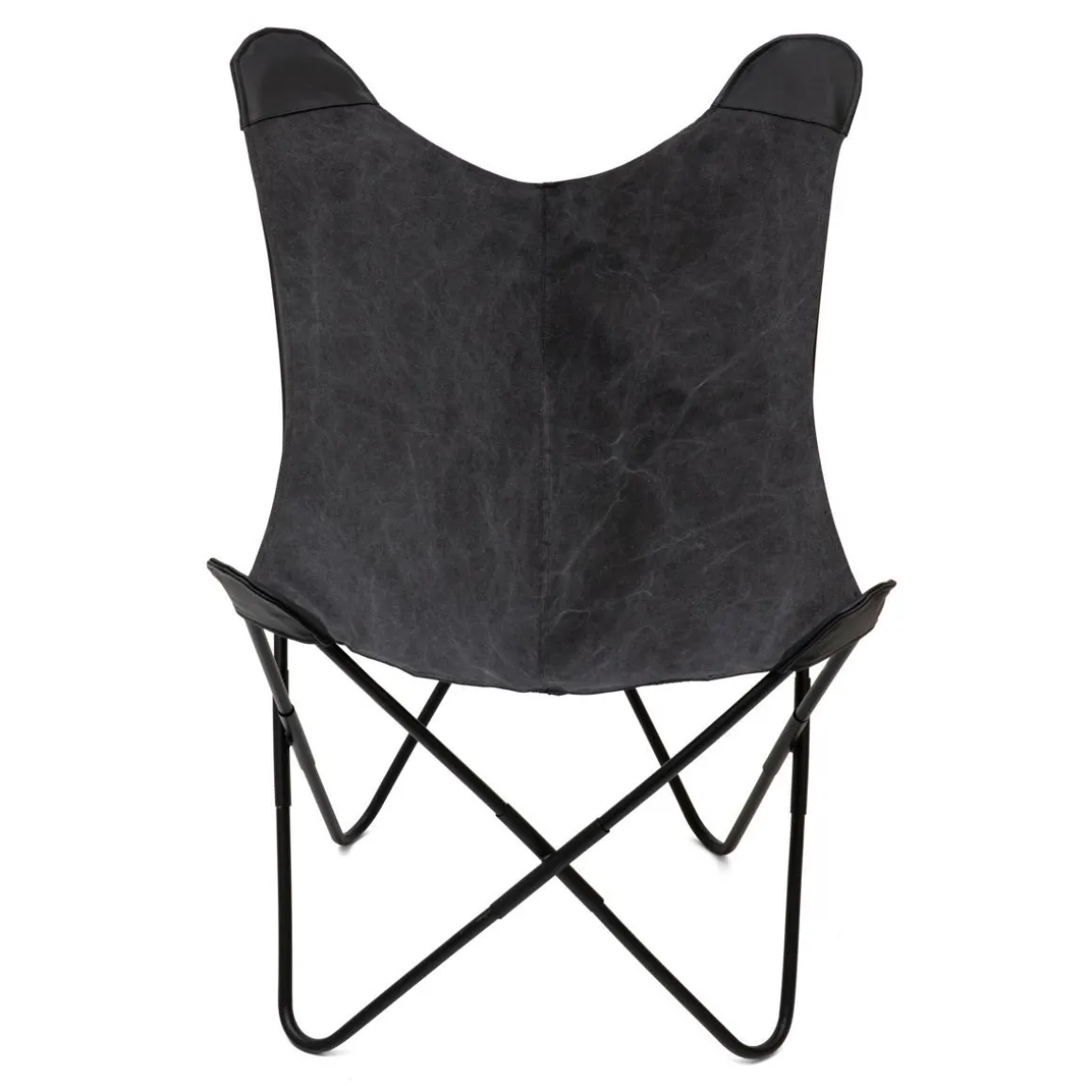 fotel_butterfly_z_metalow_1-3.webp Fotel Butterfly Z Metalowa Rama - Czarna Tkanina 70X80X102 Cm