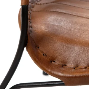 Fotel Gladio W Obiciu Ze Skory Bawolej Brazowe 68X76X75 Cm
