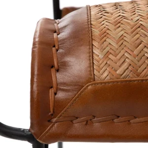 Fotel Gladio W Obiciu Ze Skory Bawolej Brazowe 68X76X75 Cm