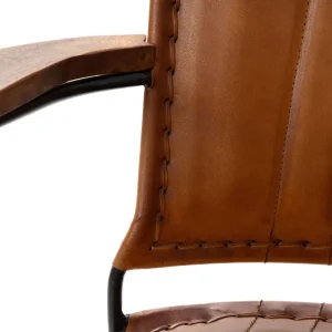 Fotel Gladio W Obiciu Ze Skory Bawolej Brazowe 68X76X75 Cm