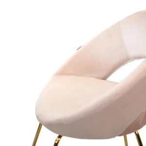 Fotel Jared Welurowy Jasno 73X47X84 Cm