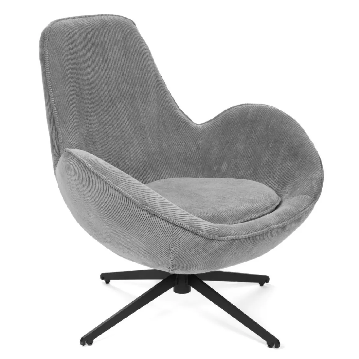 fotel_lunaire_obrotowy_w__1-1.webp Fotel Lunaire Obrotowy W Tkaninie Teddy Boucle Szary 86X76X87 Cm