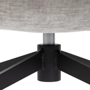 Fotel Lunaire Obrotowy Welurowy Szary 86X76X87 Cm