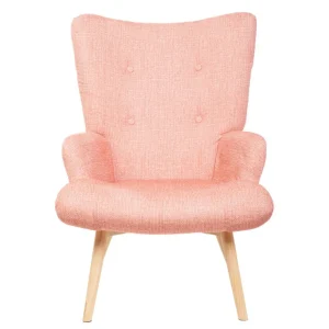 Fotel Moss Pop W Tkaninie Rozowy 72X73X96Cm
