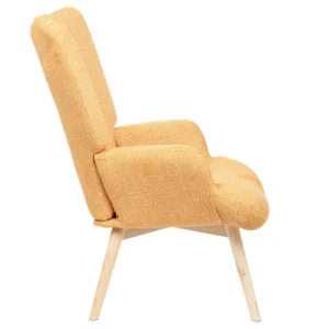 Fotel Moss Pop W Tkaninie Musztardowy 72X73X96Cm