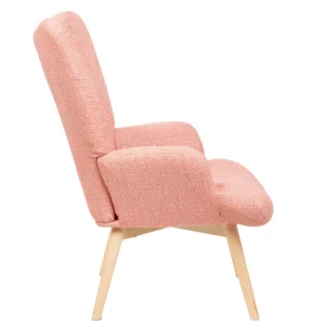 Fotel Moss Pop W Tkaninie Rozowy 72X73X96Cm