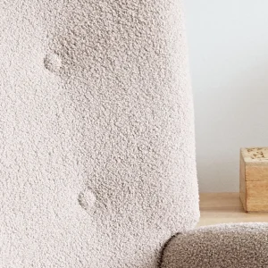 Fotel Moss Teddy Boucle Bujany Bezowy W Tkaninie Teddy Boucle 72X73X92 Cm