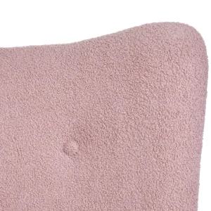 Fotel Moss Teddy Boucle Bujany Rozowy W Tkaninie Teddy Boucle 72X73X92 Cm
