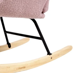 Fotel Moss Teddy Boucle Bujany Rozowy W Tkaninie Teddy Boucle 72X73X92 Cm