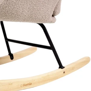 Fotel Moss Teddy Boucle Bujany Bezowy W Tkaninie Teddy Boucle 72X73X92 Cm