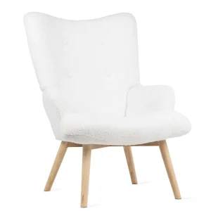 Fotel Moss Teddy Boucle W Tkaninie Teddy