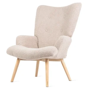 Fotel Moss Teddy Boucle W Tkaninie Teddy