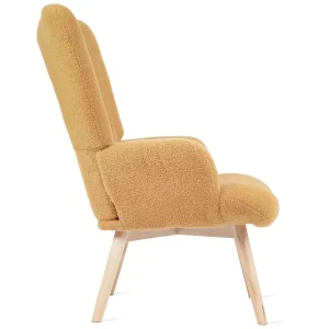 Fotel Moss Teddy Boucle W Tkaninie Teddy