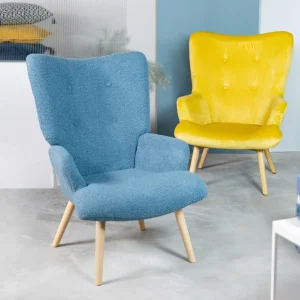 Fotel Moss Teddy Boucle W Tkaninie Teddy