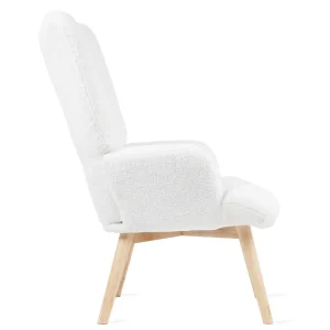 Fotel Moss Teddy Boucle W Tkaninie Teddy