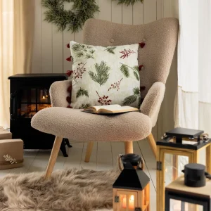 Fotel Moss Teddy Boucle W Tkaninie Teddy