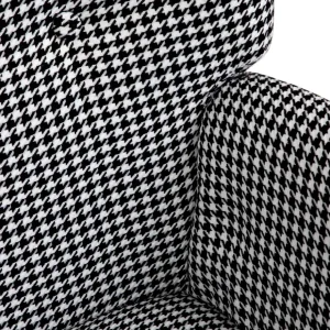 Fotel Moss W Bialo-Czarna Pepitke 70X95Cm