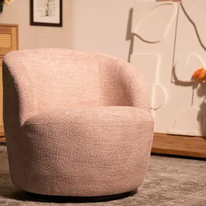 Fotel Svingen Obrotowy Rozowy 65.5X77X69Cm