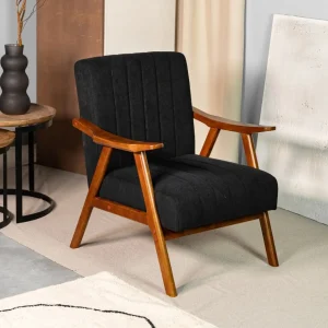 Fotel Terra Welurowy Nogi Ciemnobrazowe 70X75X87 Cm