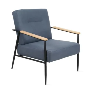 Fotel Veludo Denim 71X70X83 Cm