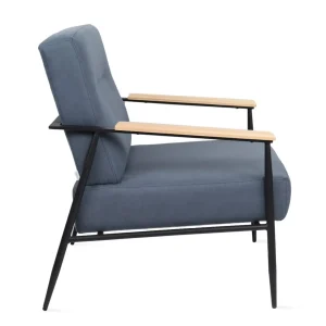 Fotel Veludo Denim 71X70X83 Cm