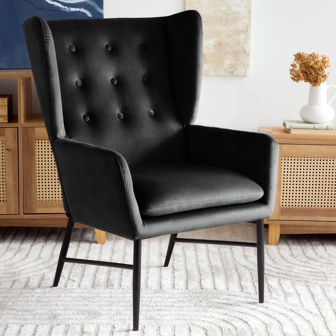 fotel_vinnande_czarny_xx__0.webp Fotel Vinnande Czarny 97X67X73 Cm