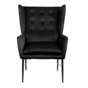 Fotel Vinnande Czarny 97X67X73 Cm