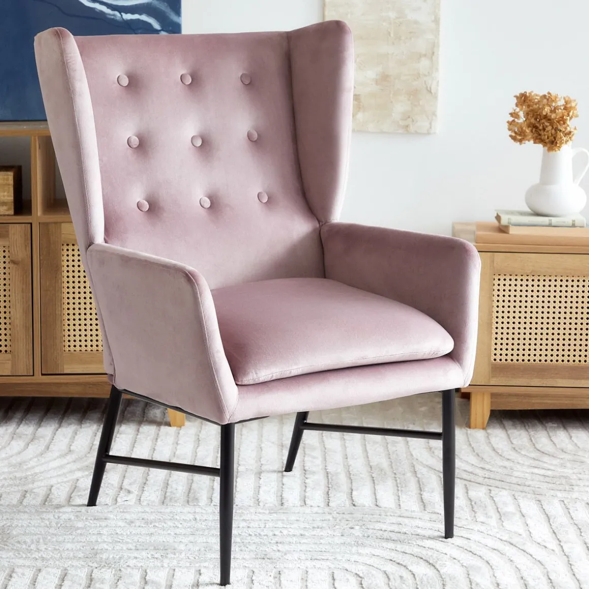 fotel_vinnande_rozowy_xx__0.webp Fotel Vinnande Rozowy 97X67X73 Cm