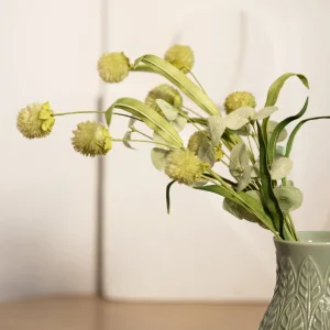 Galazka Sztuczna Blomi Zielone Kulki 58 Cm