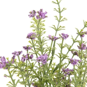 Galazka Sztuczna Ferna Paproc Z Kwiatami 33 Cm