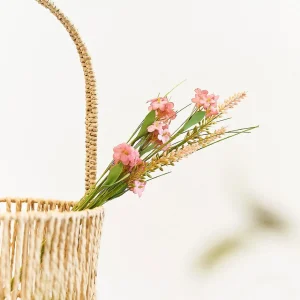 Galazka Sztuczna Meadow Z Malymi Kwiatkami Rozowa 53 Cm