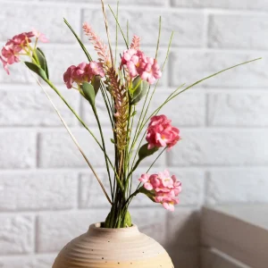 Galazka Sztuczna Meadow Z Malymi Kwiatkami Rozowa 53 Cm