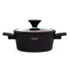 Garnek Tristan Z Pokrywka Czarno- Pomaranczowy 2,4 L