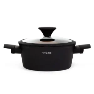 Garnek Tristan Z Pokrywka Czarno- Pomaranczowy 2,4 L